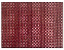 Artisan Faux Leather Placemats - Burgundy Jewel